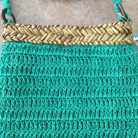 NWT Blue Miami straw handbag - Picture 3 of 15